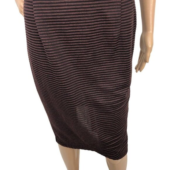 ASTR The Label Striped Knit Bodycon Pencil Dress V-Neck Mini Sleeveless Size L - Picture 6 of 9
